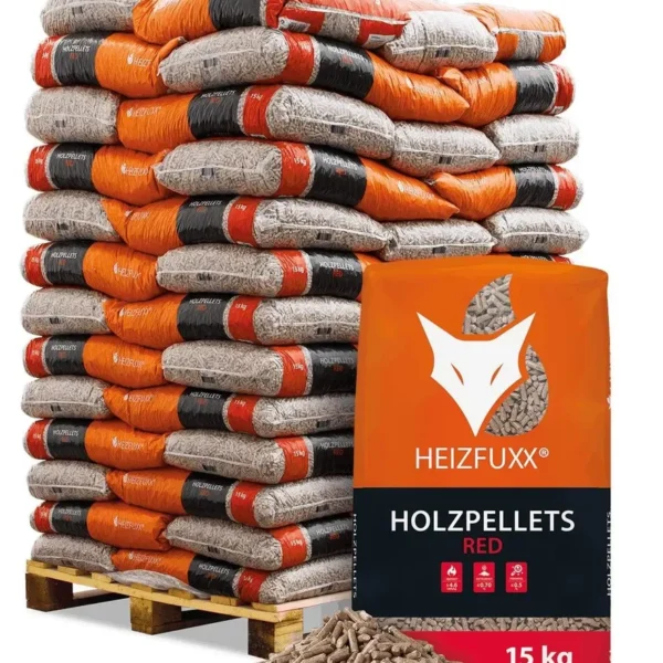 Heizfuxx Red ENplus A1 Hartholzpellets 6 mm · Vorratspalette 975 kg