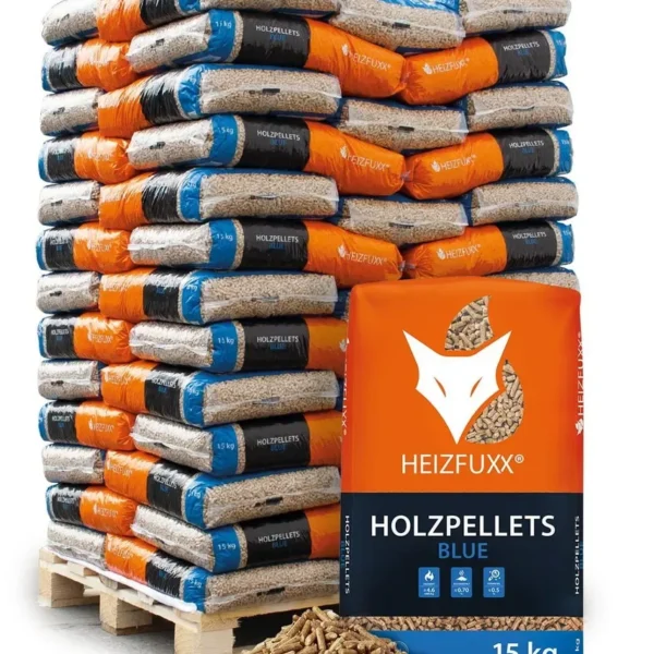 Heizfuxx Blue ENplus A1 Holzpellets 6 mm · Vorratspalette 975 kg