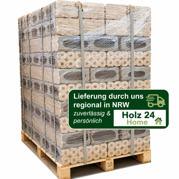 Pini Kay Holzbriketts - 960 kg auf Palette - Premium